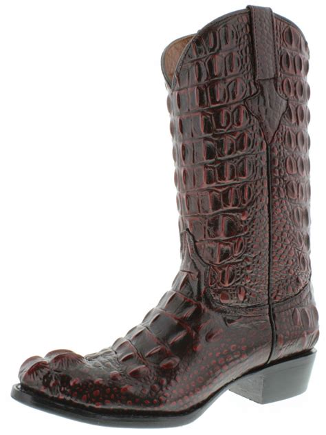 black crocodile boots men.